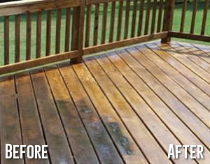 patio cleaning before and after